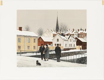 REINHOLD LJUNGGREN, 5 st, litografier, signerade samt numrerade.