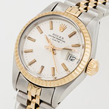 ROLEX, Oyster Perpetual, Date, wristwatch, 26 mm.