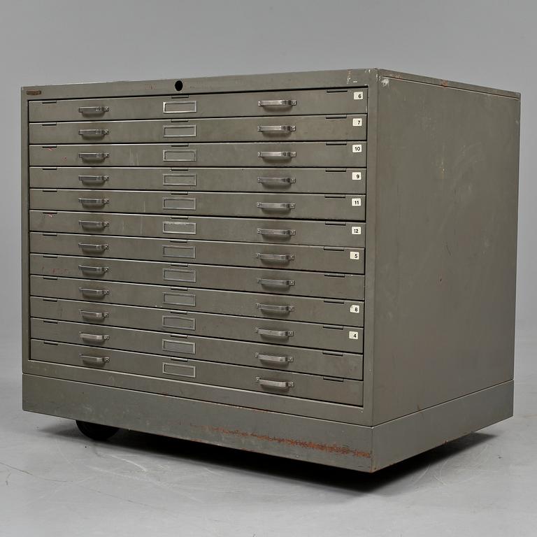 ARKIVSKÅP, plåt, Rosengrens, Göteborg, 1920/30-tal.