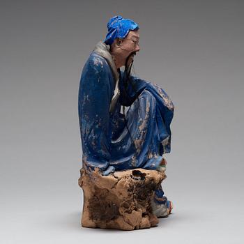 SKULPTUR, lera. Qingdynastin, 1800-tal.