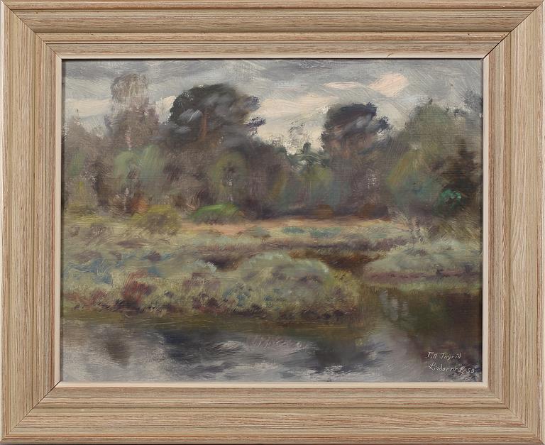 LINDORM LILJEFORS, olja på pannå, signerad och daterad -50.