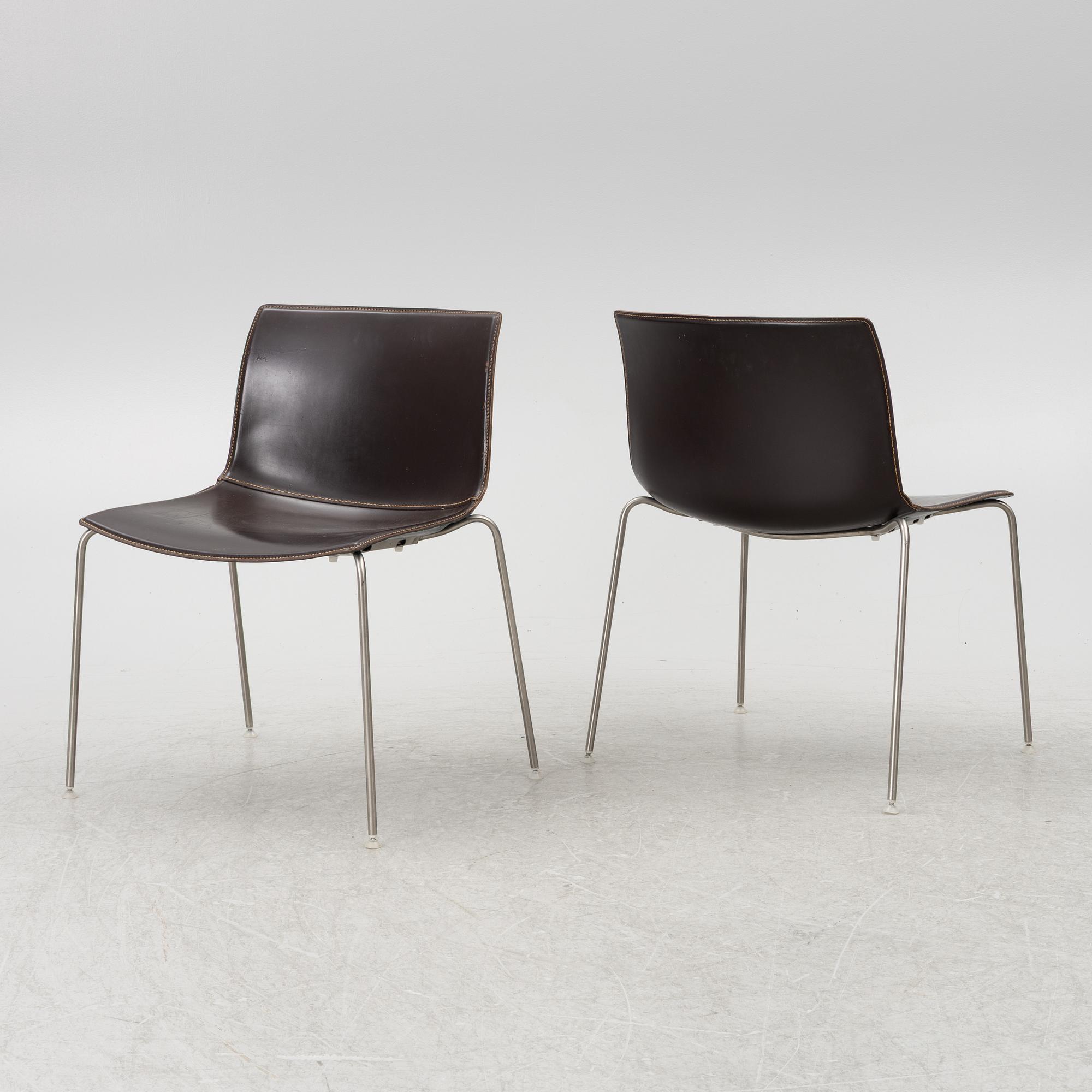 Lievore Altherr Molina, chairs 8 pcs, "Catifa", Arper, Italy.