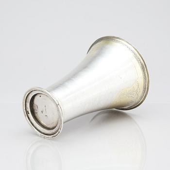 A silver-and parcel-gilt beaker, mark of Lorentz Lindgren, Borås, active (1775-1803).