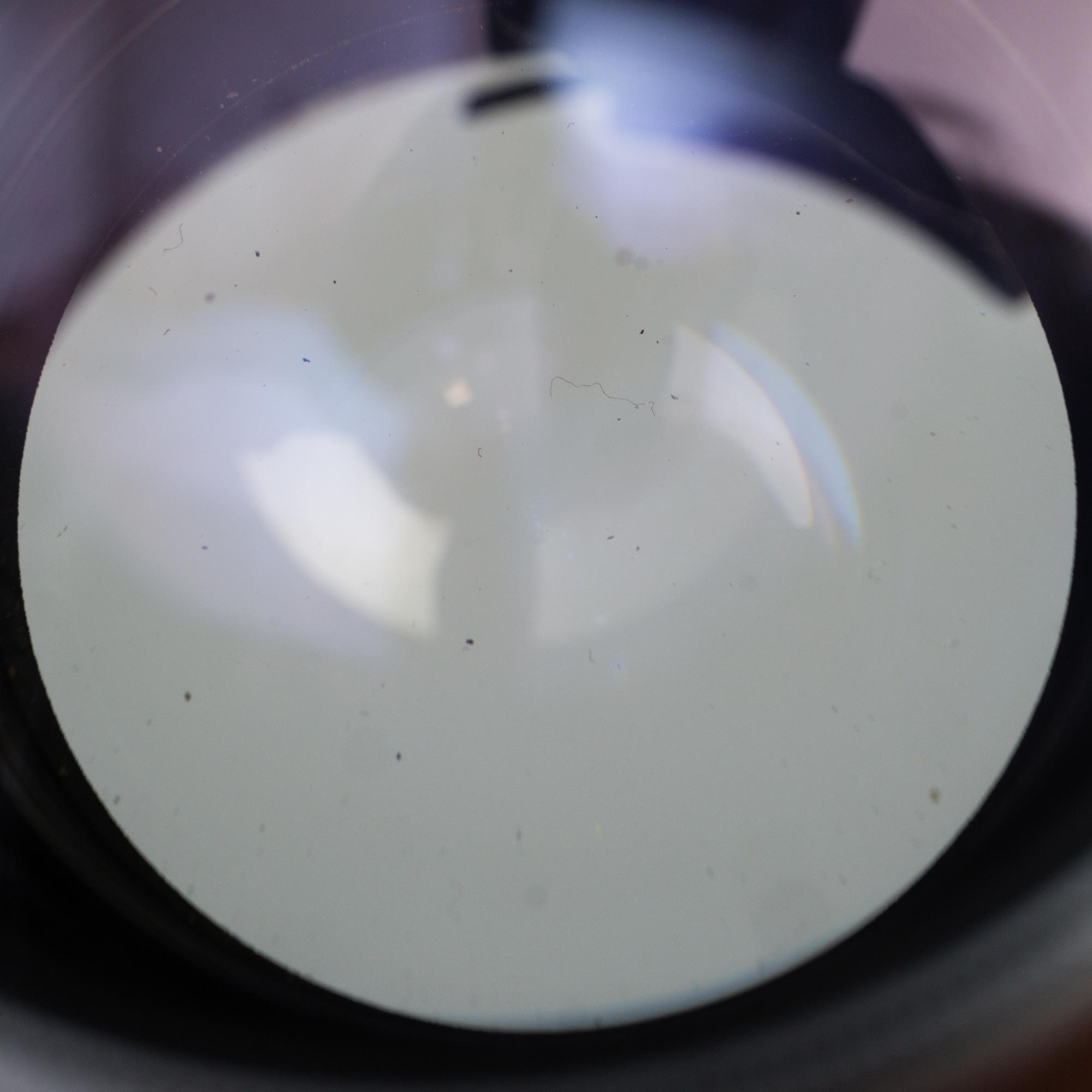 A chrome Leica Summarex f=8,5 cm 1:1,5 lens no 1008834 designed by av Max Berek, Ernst Leitz, Wetzlar . 1943-1960.