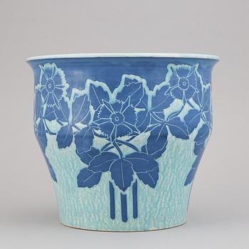 Josef Ekberg, a stoneware 'Sgraffito' vase, Gustavsberg 1915.