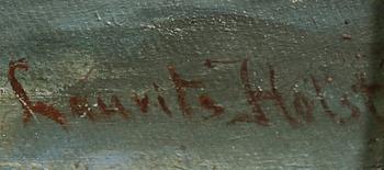 LAURITZ HOLST, oil on canvas, signed.