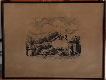 ENGSTRÖM, ALBERT, 4 st, litografier, sign.