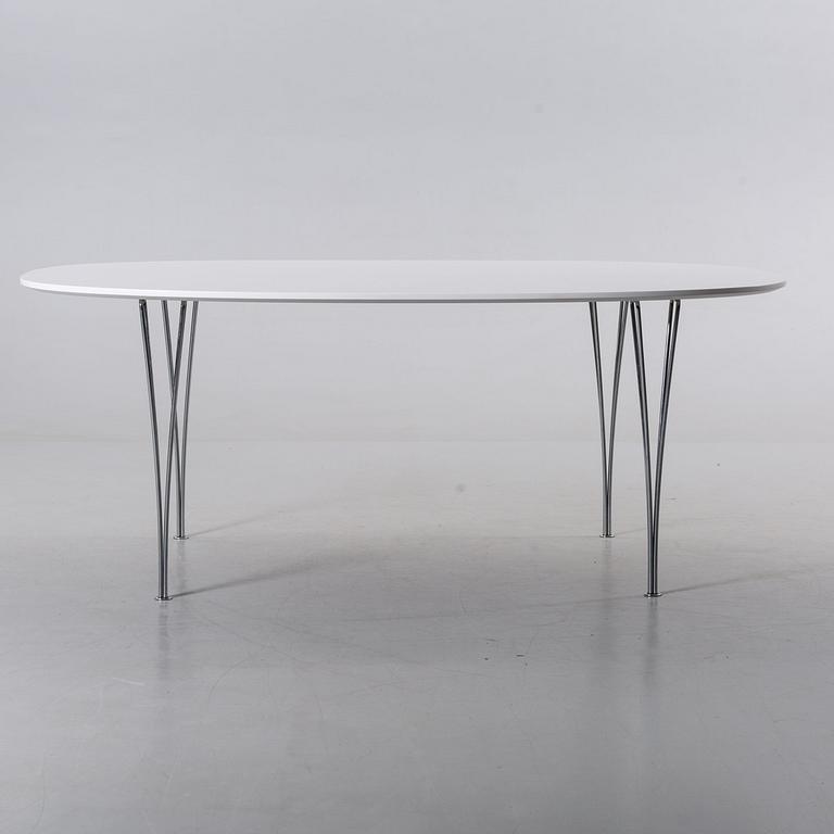 PIET HEIN och BRUNO MATHSSON, matbord, "Superellips", MIAB för Fritz Hansen, 1985.