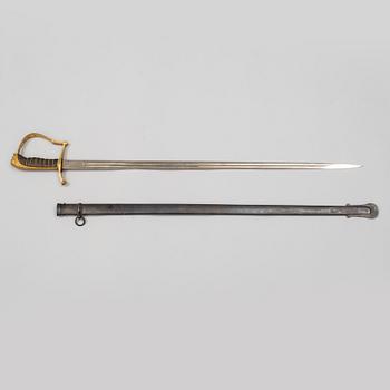 A Swedish infantry officer's sword 1899 pattern with scabbard.