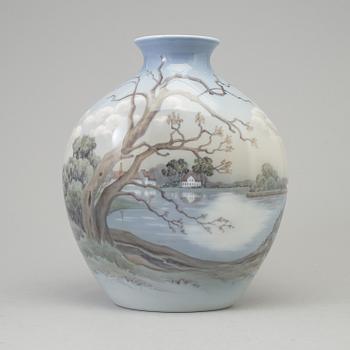 A porcelain vase by Bing & Grøndal, Denmark.