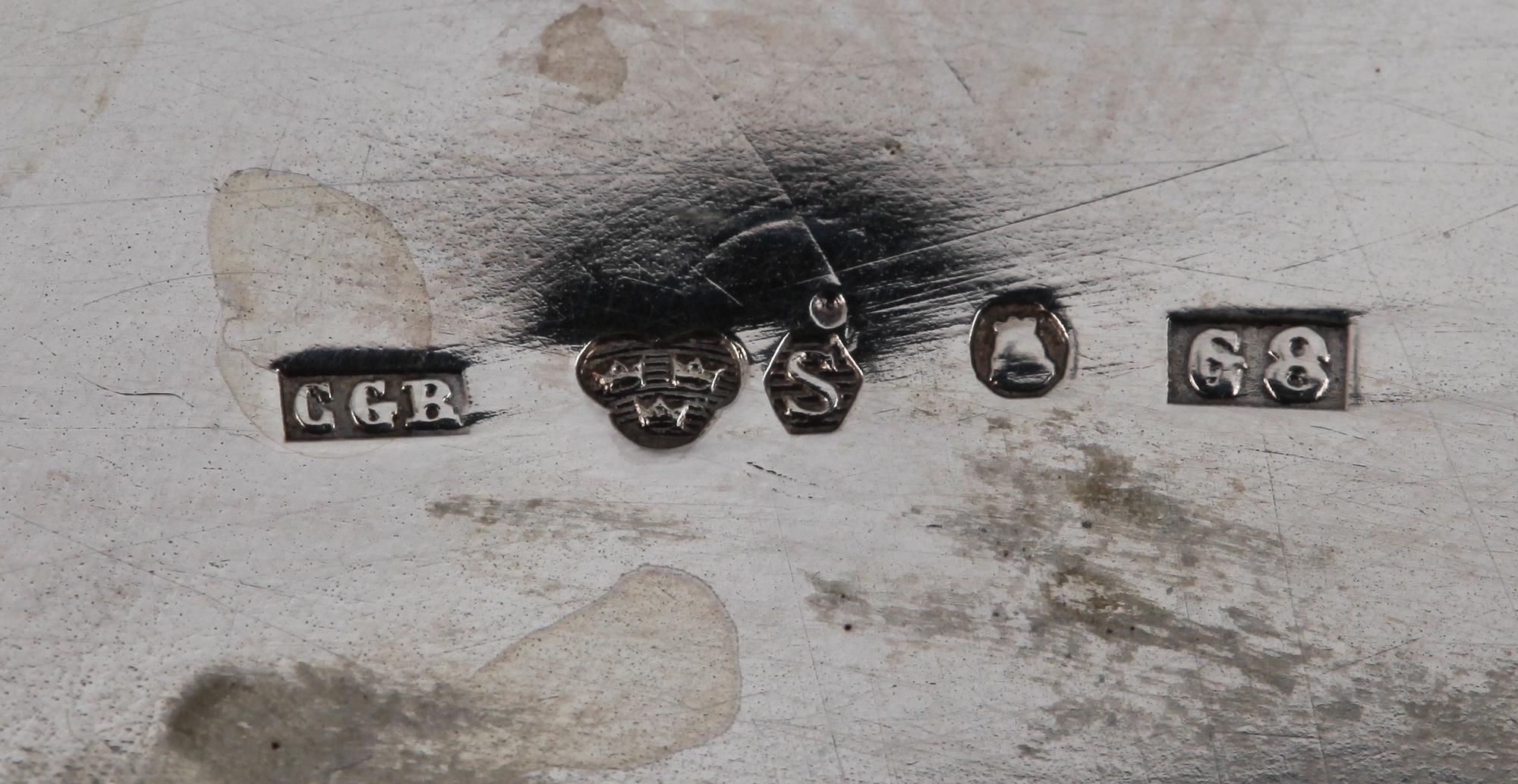 PARTI SILVER, 6 delar, Glasgow, Dublin och Sverige, 1800-1900-tal. Tot vikt 959 g.