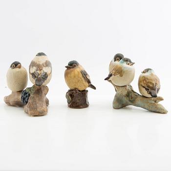 Gunnar Hansson, figuriner 3 st Fåglar.