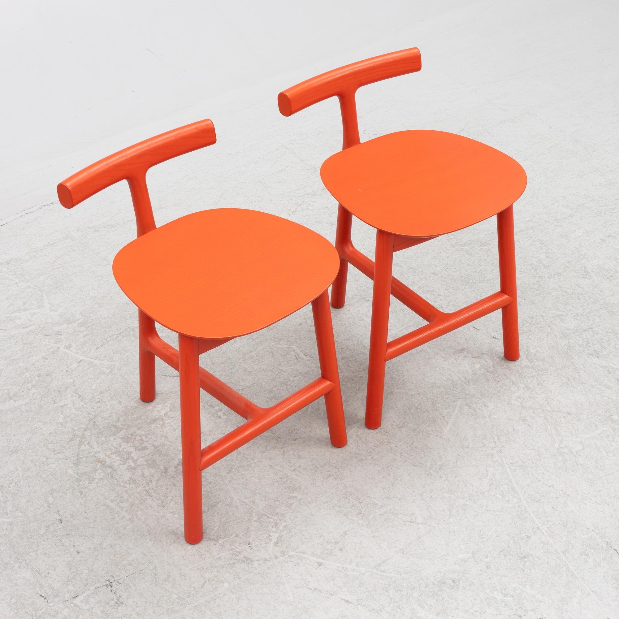 Sam Hecht & Kim Collin, pallar, ett par, modell "MC7 Radice", Matiazzi, Italien.