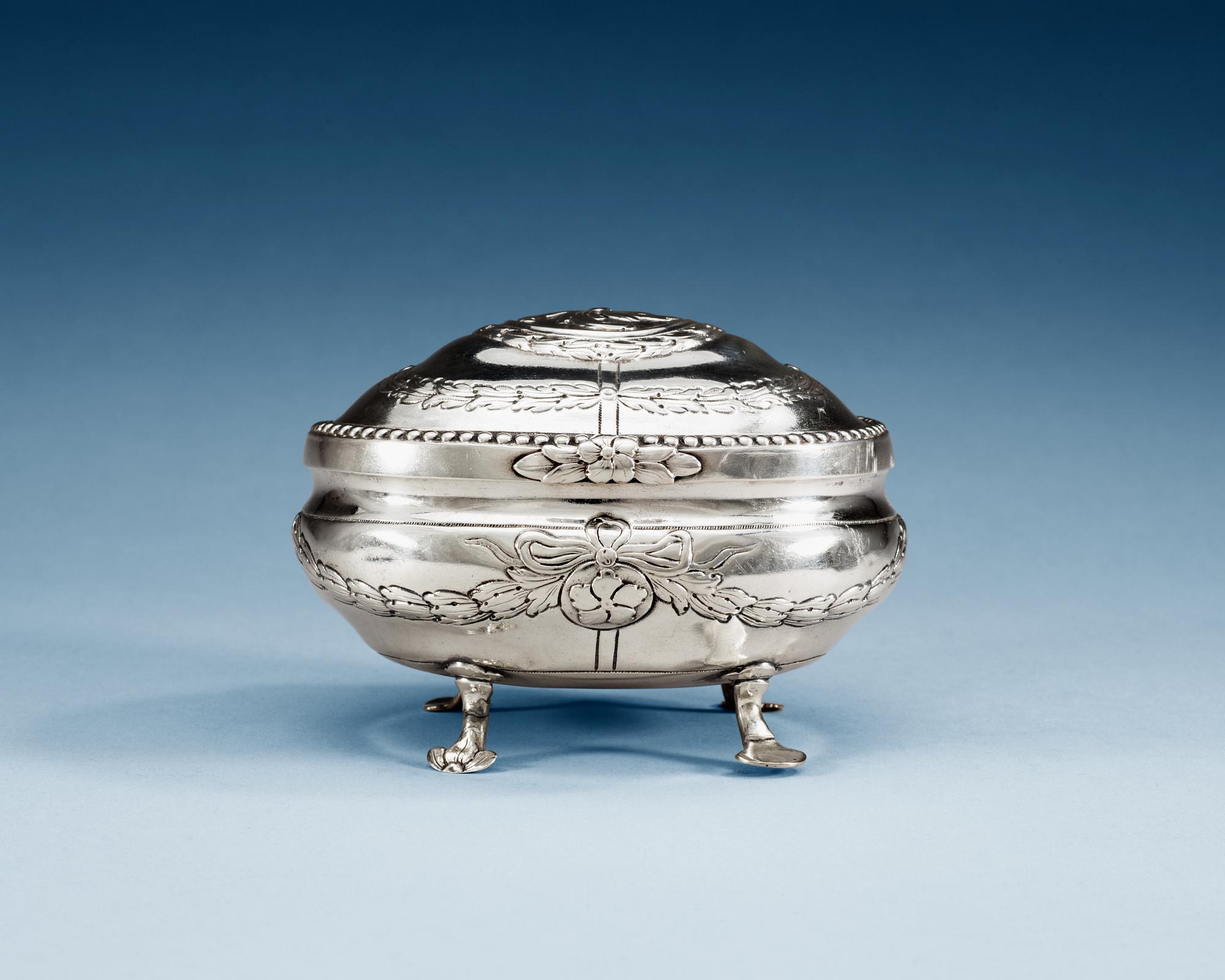 SOCKERSKRIN, otydlig mästarstämpel, Berlin 1788-1802.