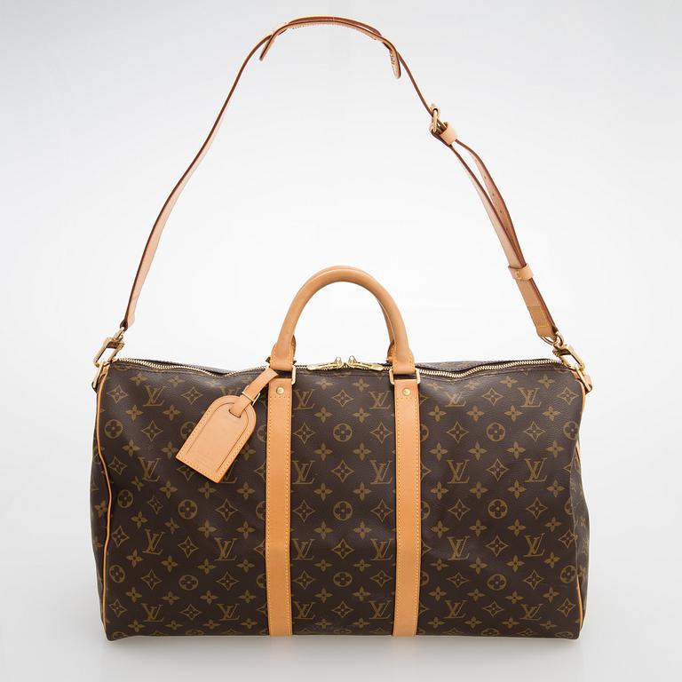 Louis Vuitton, A Monogram Keepall Bandouliere 50 Weekendbag.