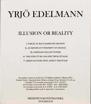 YRJÖ EDELMANN, portfolio with 5 giclée prints, "Illusion or reality", signed and numbered 161/350.