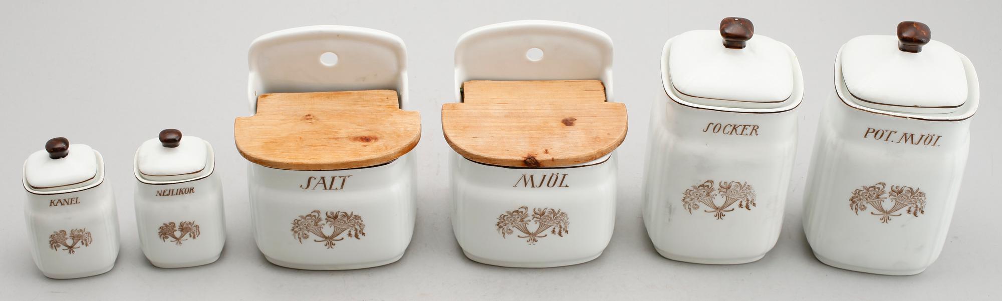 KRYDDSERVIS, 14 del,  porslin, 1900-talets mitt.