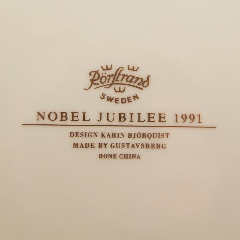 Karin Björquist, service for 48 people "The Nobel Service" porcelain, Rörstrand late 20th century.