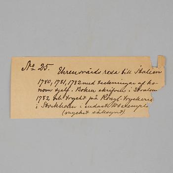 Extremely rare first edition of ”Journey to Italy” (1786).