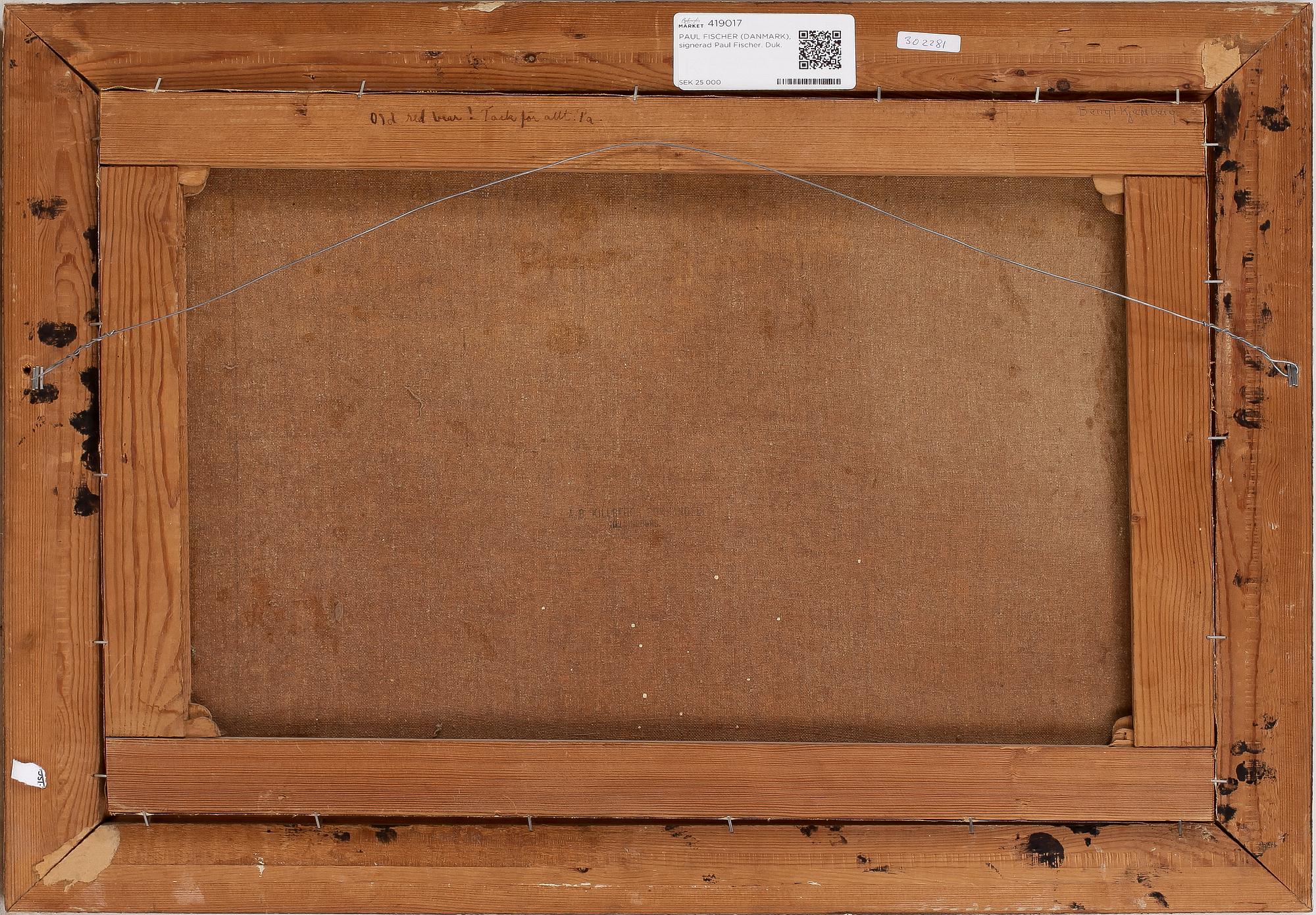 PAUL FISCHER (DANMARK), signerad Paul Fischer. Duk.