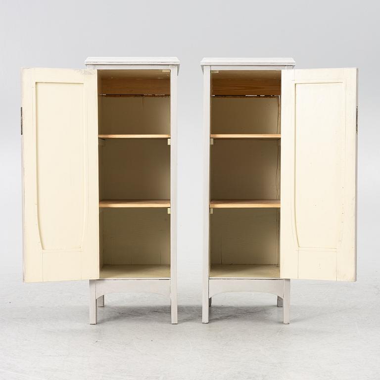 Nightstands, a pair, first half of the 20th century.