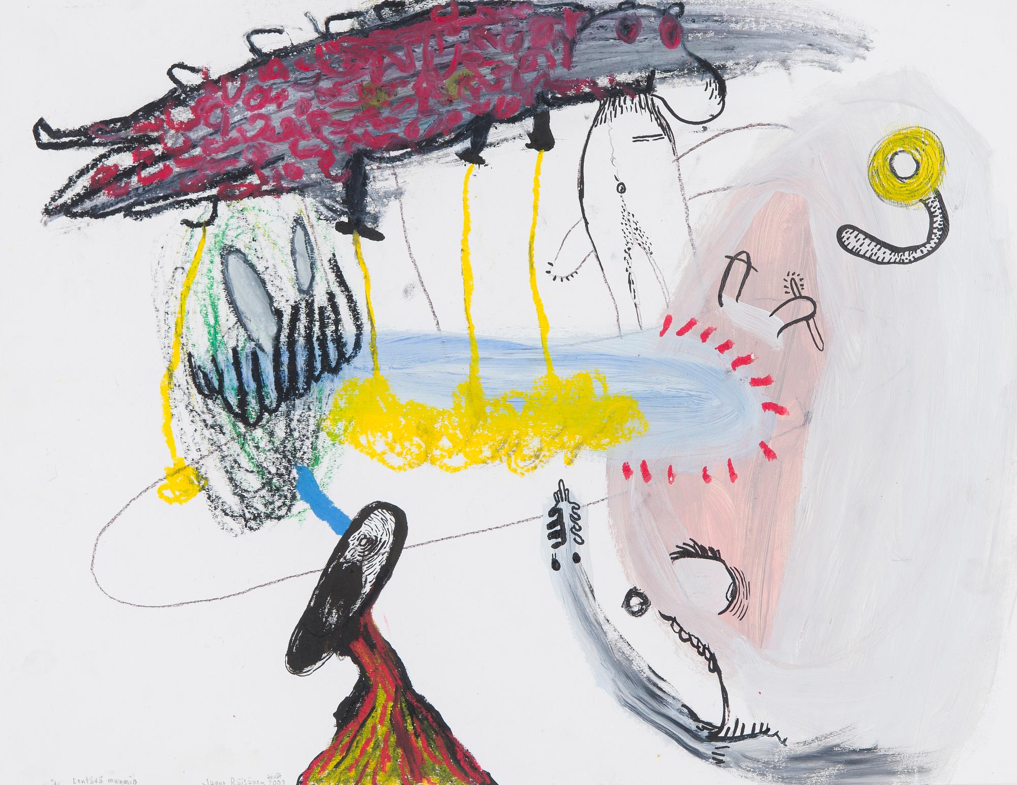 Janne Räisänen, "Lentävä muumio" (The Flying Mummy).