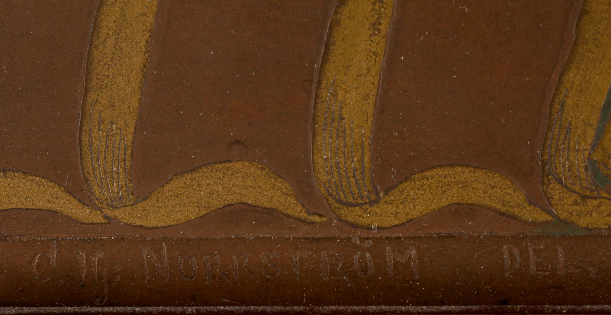 CARL HJALMAR NORRSTRÖM, etsad och graverad kopparplåt, sign o dat 1904.