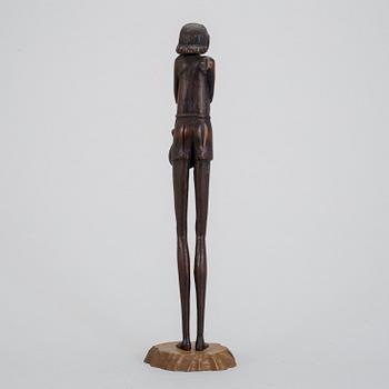 SKULPTUR, trä, möjligen Japan, omkring 1900.