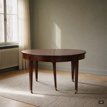 A dining table, France, circa 1800, Directoire.