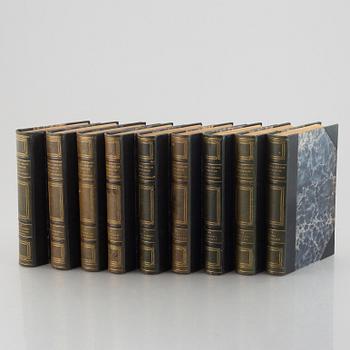 Nine volumes of Gustaf Elgenstierna's 'Den introducerade svenska adelns ättartavlor', 1925-1936.