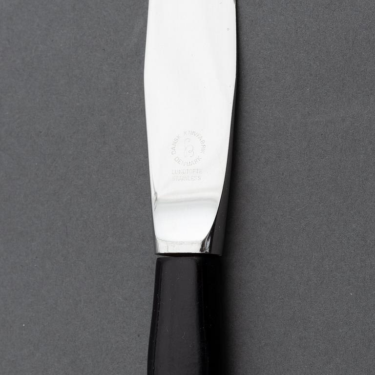 Sigvard Bernadotte & Acton Björn, a 'Scanline' part cutlery, Dansk Knivfabrik, Lundtofte (22 pc).