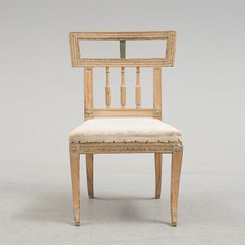 A 18th century gustavian chair.