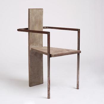 Jonas Bohlin, "Concrete", karmstol, ed. 35/100, Källemo, Värnamo 1981.