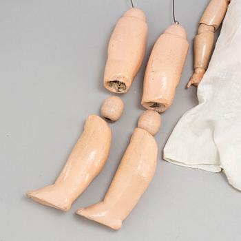 A Composition Girl Character Doll, Belgium, first half of the 20th century.