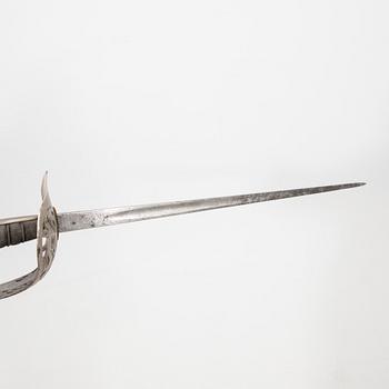 A British sabre 1897 pattern, with scabbard.