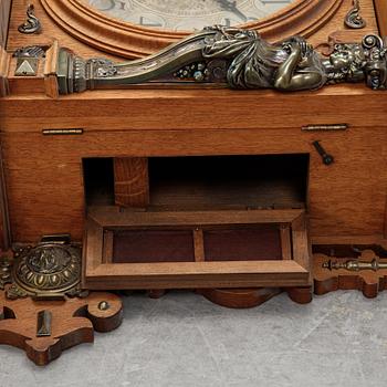 A Neo-Renaissance Lenzkircher wall clock, late 19th Century.