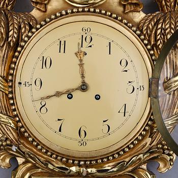 VÄGGPENDYL, gustaviansk stil, 1900-talets första hälft.