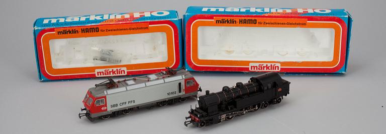 LOK, 2 st, Märklin Hamo 8307, 8323.