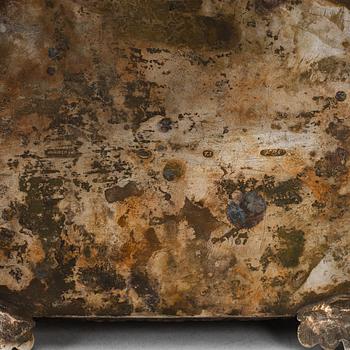 A silver box, mark of Ludwik Nast, Warszaw. 19th century.