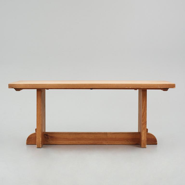 Axel Einar Hjorth, a "Lovö" stained pine table, Nordiska Kompaniet 1930s.