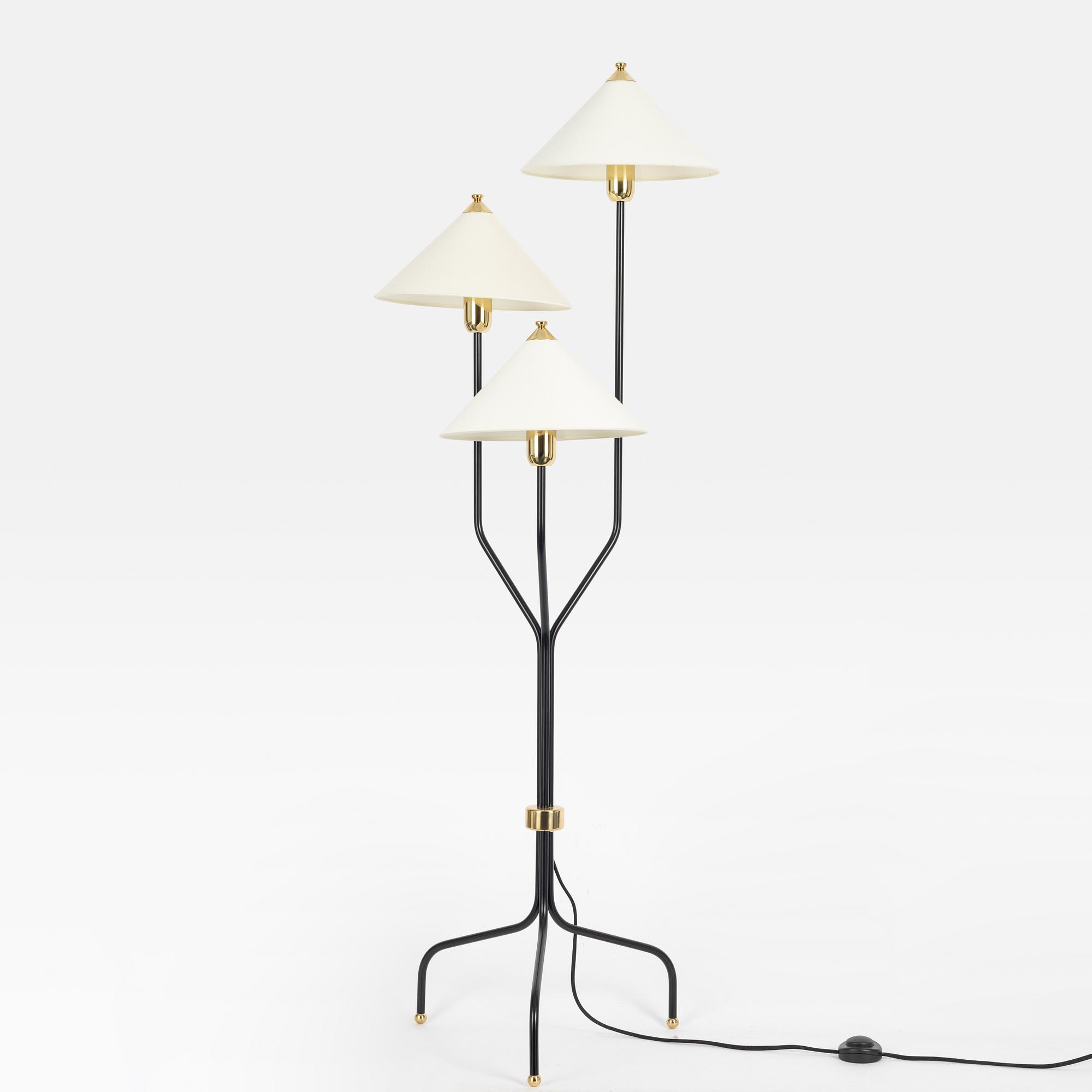 Josef Frank, golvlampa modell 2599, "Kina-lampan", Firma Svenskt Tenn, 2000-tal.