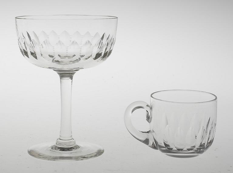 GLASSERVIS, 63 delar, glas, Ulle.