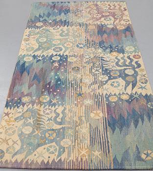 Barbro Nilsson, A TAPESTRY, "Forsar - Forsande vatten", a tapestry variant, ca 247,5 x 110 cm, signed AB MMF BN.