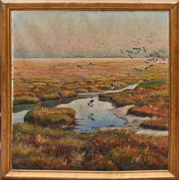 WILLIAM GISLANDER, olja på duk, sign o dat 1918.