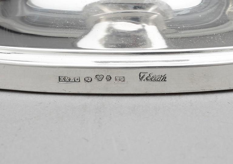 LJUSSTAKAR, 4 st, silver, Tore Eldh, Ceson Guldvaru AB Göteborg 1960-tal.