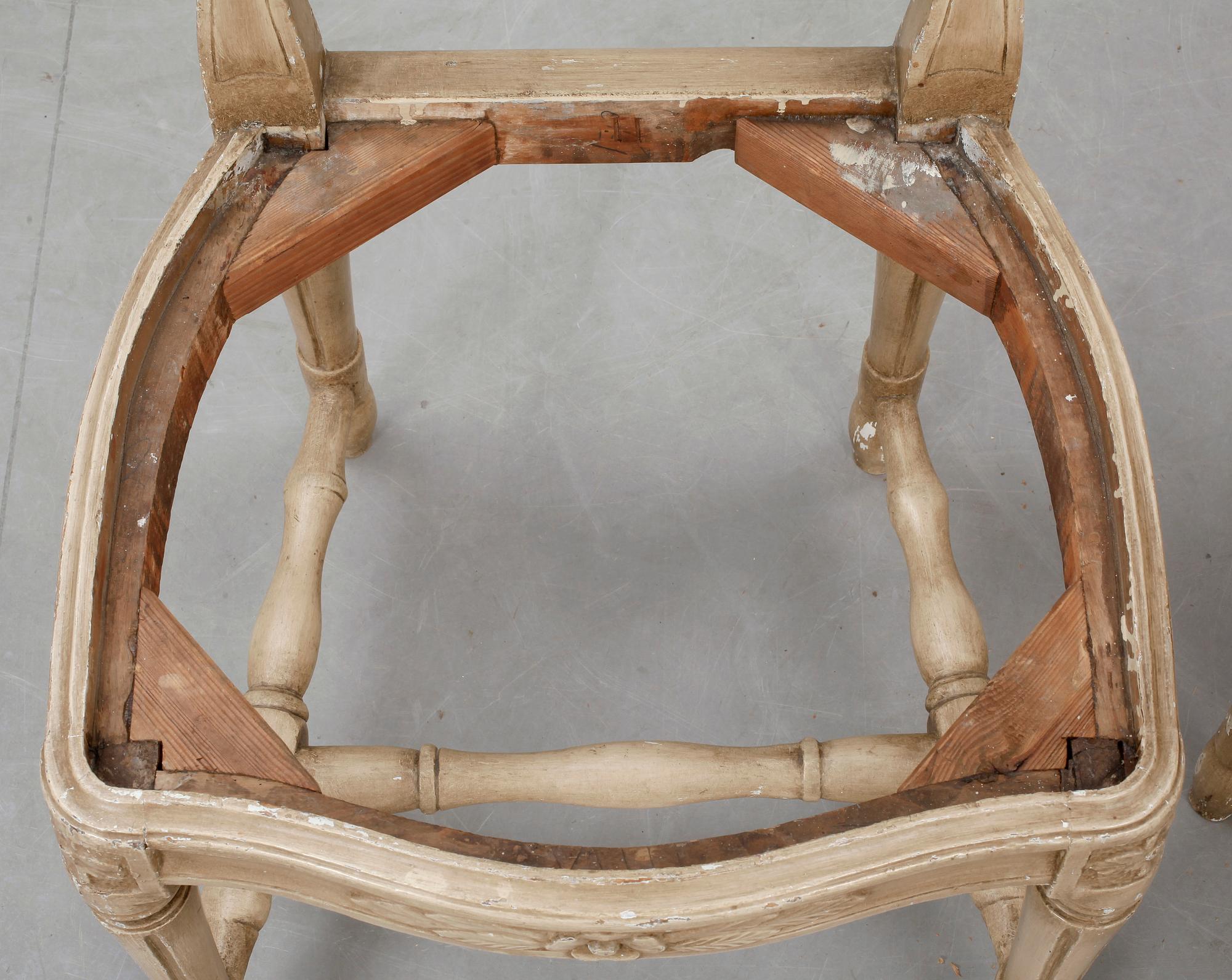 STOLAR, 2 st, snarlika, gustavianska, ca 1780.