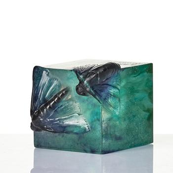 Gabriel Argy-Rousseau, a "Moth" pâte de cristal paperweight, model 23.28, France, ca 1923.