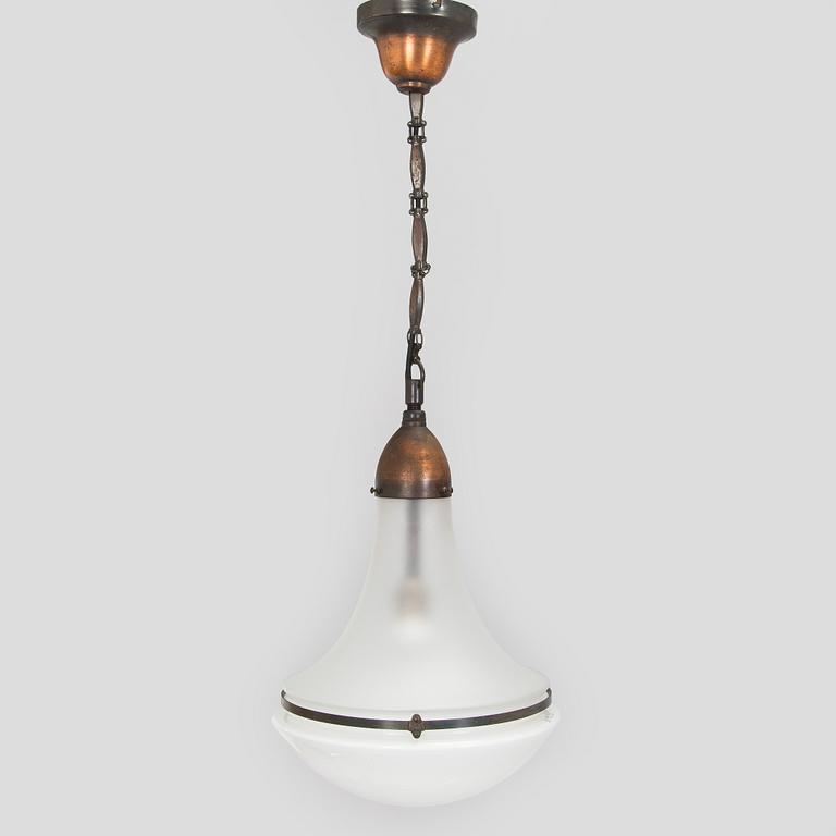 Peter Behrens, taklampa, "Luzette", AEG, 1900-talets första hälft.