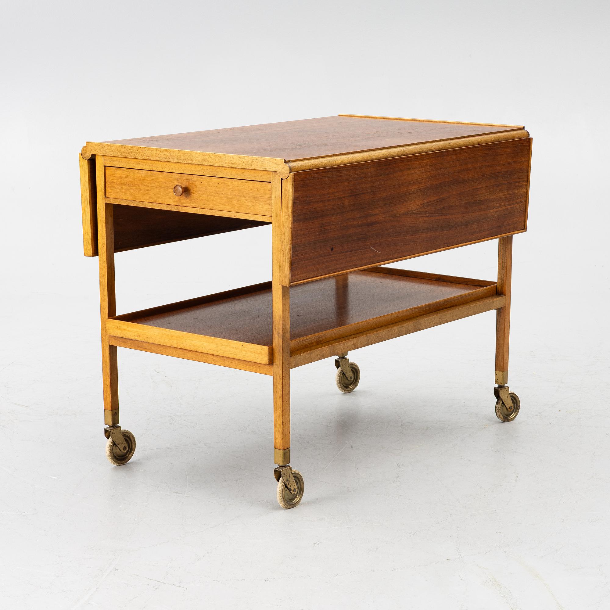 Josef Frank, a model B756 tea trolley for Svenskt Tenn, before 1985.