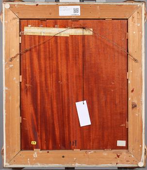 WILHELM VON GEGERFELT, olja på pannå, signerad.